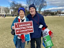 Tom and Mindy Edwards from Sandusky, Ohio, attend the 50th annual March for Life in Washington, D.C., on Jan. 20, 2023.