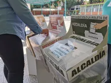 Ballot boxes for federal elections in Mexico City, June 6, 2021.