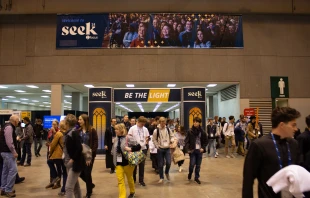 Students from hundreds of universities from around the world are attending this year's SEEK24 conference in St. Louis. Credit: Jonah McKeown/CNA
