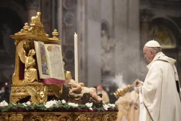 Pope Francis offers Mass for the feast of the Epiphany in St. Peter’s Basilica on Jan. 6, 2022.