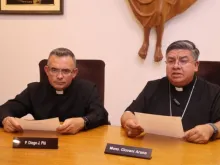 Bolivian bishops express their support for Bishop Robert Flock on Nov. 13, 2023.
