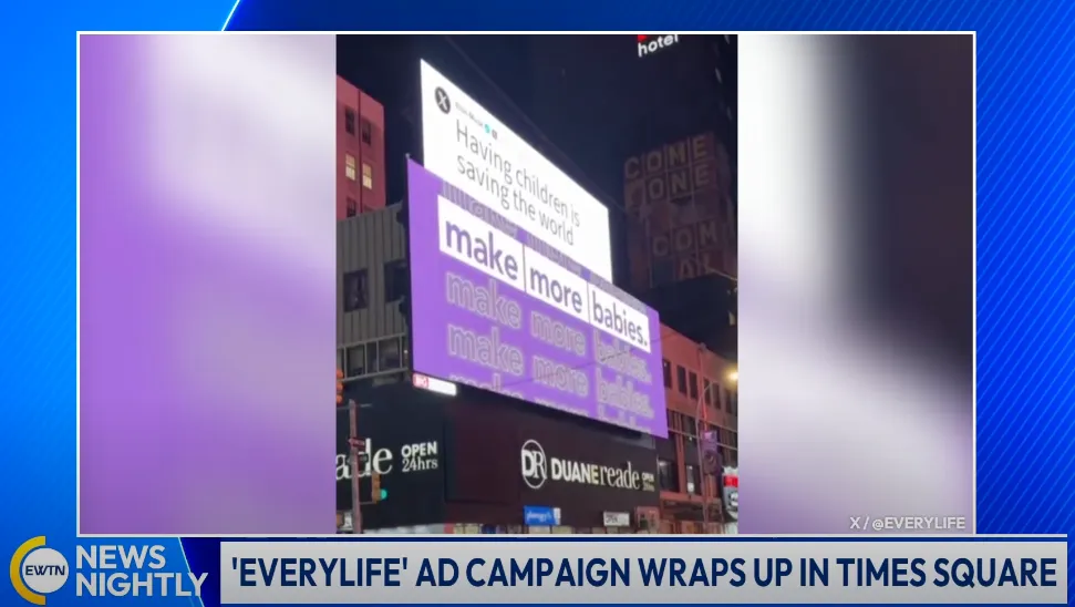 Leading pro-life diaper company EveryLife went big with a billboard campaign in Times Square to coincide with the Jan. 19, 2024, March for Life.?w=200&h=150