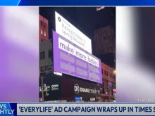 Leading pro-life diaper company EveryLife went big with a billboard campaign in Times Square to coincide with the Jan. 19, 2024, March for Life.