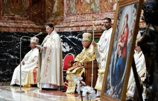 Lebanese Cardinal Béchara Boutros Raï, the head of the Maronite Catholic Church, gives a homily during the Synod on Synodality on Oct. 9, 2023. Credit: Vatican Media