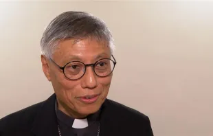 Cardinal-elect Stephen Chow said Sept. 28, 2023, that evangelization in China today should focus on communicating the love of God “without the agenda of turning them into Catholics.” Credit: Courtney Mares/CNA