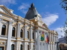 Facade of the Plurinational Legislative Assembly of Bolivia.