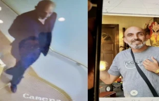 Photos of a man claiming to be a priest named "Father Martin" who attempted to infiltrate several parishes around Texas in October 2023. Credit: Office of Security and Emergency Management at the Diocese of Dallas