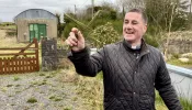 Father Patrick Hughes shows how to make a traditional St. Brigid's Cross in County Cavan, Ireland.