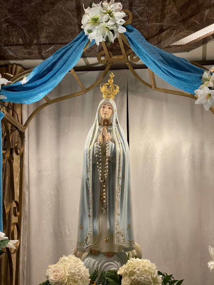 The statue of Our Lady of Fatima was returned to St. Andrew the Apostle Catholic Church in Gibbsboro, N.J., Sept. 7, 2022.?w=200&h=150