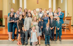 Catholic family of 16 are debt free. Sam and Rob Fatzinger / EWTN Pro-Life Weekly