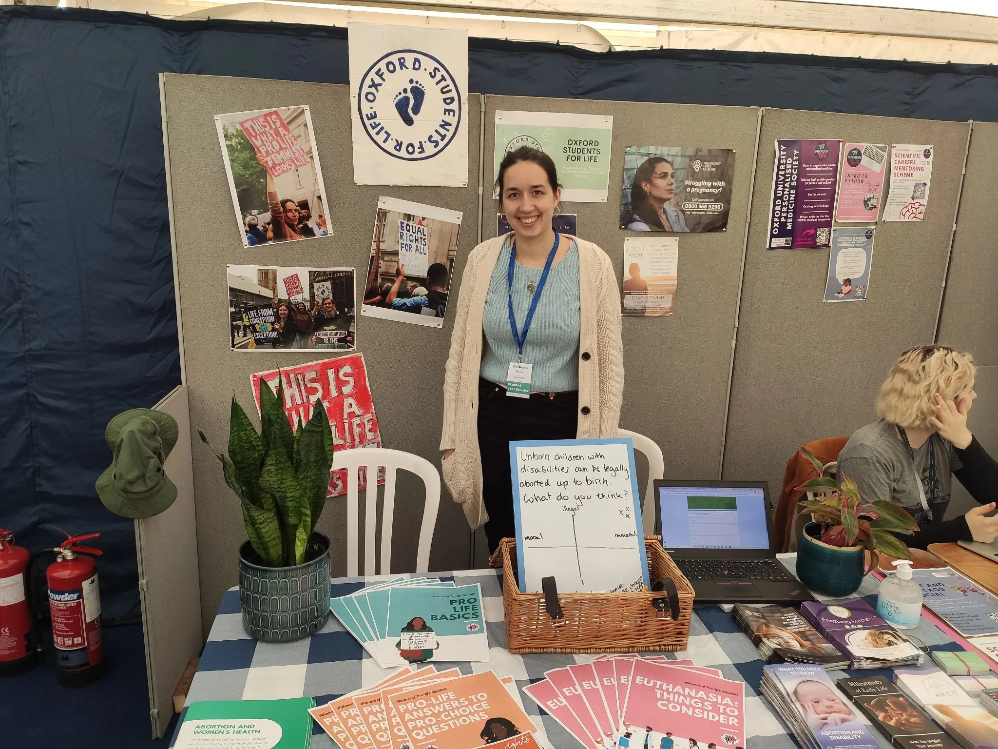 Anna Fleischer, president of Oxford Students for Life, at Oxford University’s Student Union’s Freshers’ Fair, Oct. 6, 2021.?w=200&h=150