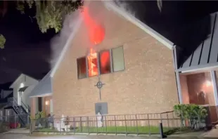 Investigators are looking into what caused a blaze at Incarnation Catholic Church in Orlando, Florida, on Saturday, June 24, 2023. Photo courtesy of Mike Millis