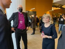 Finnish lawmaker Päivi Räsänen (right) and Lutheran Bishop Juhana Pohjola are both on trial for violating Finland’s “hate speech” laws.