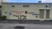 A pro-life pregnancy center in Hollywood, Florida, was defaced with pro-abortion graffiti over Memorial Day Weekend 2022.