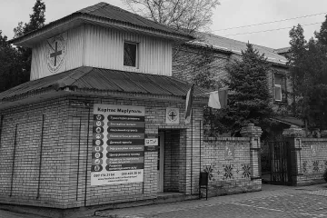 The office of Caritas Mariupol in Ukraine