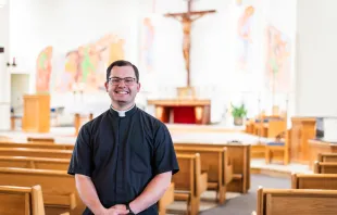 Father Joe Barron is among the first two Americans to join Pro Ecclesia Sancta, a religious institute founded in Lima, Peru. He was invited by Detroit Archbishop Allen H. Vigneron to found another home for the community in the Archdiocese of Detroit. Credit: Valaurian Waller/Detroit Catholic