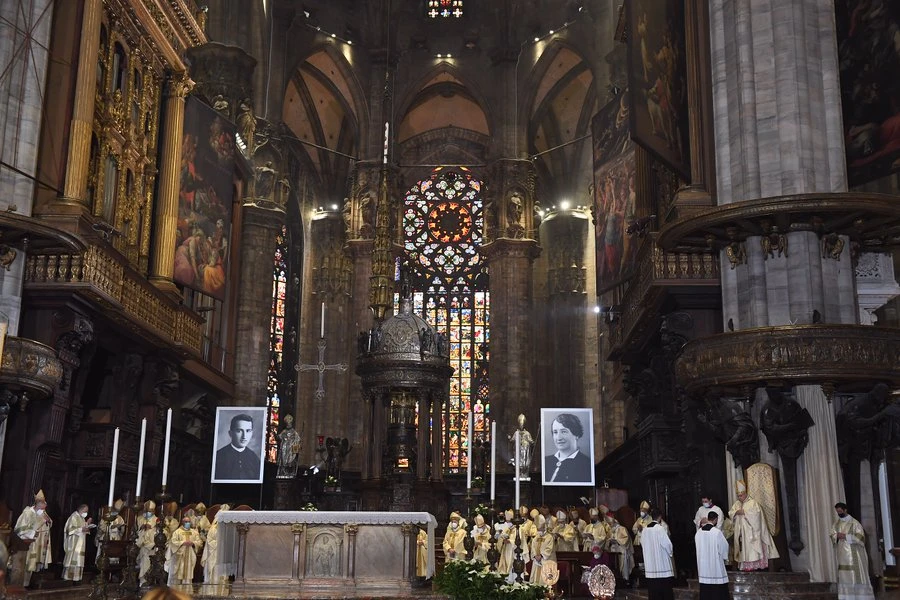 Armida Barelli and Father Mario Ciceri are beatified at Milan Cathedral, Italy, on April 30, 2022.?w=200&h=150