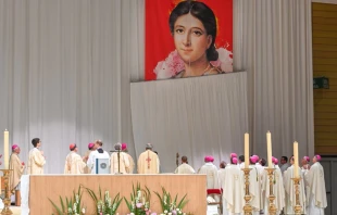 The beatification of Pauline Jaricot in Lyon, France, on May 22, 2022. Twitter @@diocesedelyon.