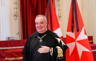 Fra’ John T. Dunlap, was sworn in as grand master of the Order of Malta on May 3, 2023. Twitter @orderofmalta.