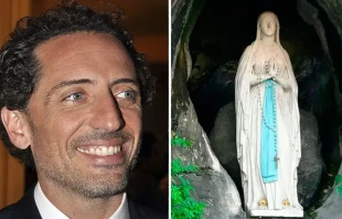 Gad Elmaleh / Our Lady of Lourdes Credit: Georges Biard (CC BY-SA 3.0) / Credit: Public domain
