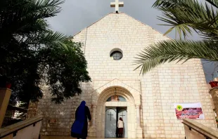 Roman Catholic Church of Holy Family in Gaza City. Credit: Mohammed Abed/AFP via Getty Images