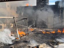 The Missionaries of Charity convent located on the compound of Holy Family Parish, the only Catholic church in Gaza, was damaged by rocket fire on Dec. 16, 2023.