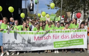 Participants at the March for Life in Cologne, Germany, Sept. 16, 2023. Credit: Martin Grünewald/CNA Deutsch)