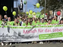 Participants at the March for Life in Cologne, Germany, Sept. 16, 2023.