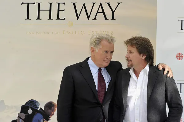 Martin Sheen (left) and Emilio Estevez attend "The Way" photocell at the Ritz Hotel on Nov. 10, 2010, in Madrid, Spain. Credit: Photo by Carlos Alvarez/Getty Images