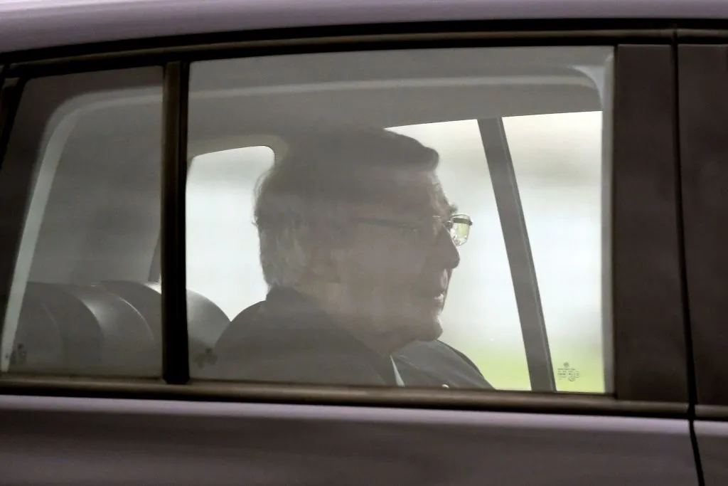 Australian Cardinal George Pell leaves after being released from Barwon Prison near Anakie, some 70 kilometers west of Melbourne, on April 7, 2020.?w=200&h=150