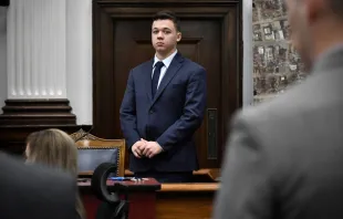 Kyle Rittenhouse waits for the jury to enter the room to continue testifying during his trial at the Kenosha County Courthouse on November 10, 2021 in Kenosha, Wisconsin. Rittenhouse is accused of shooting three demonstrators, killing two of them, during a night of unrest that erupted in Kenosha after a police officer shot Jacob Blake seven times in the back while being arrested in August 2020. Rittenhouse, from Antioch, Illinois, was 17 at the time of the shooting and armed with an assault rifle. He faces counts of felony homicide and felony attempted homicide. Photo by Sean Krajacic-Pool/Getty Images