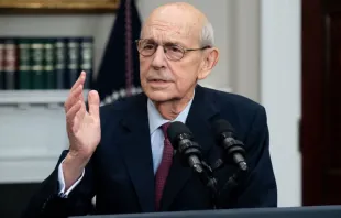 US Supreme Court Justice Stephen Breyer announces his retirement in the Roosevelt Room of the White House, in Washington, DC, Jan. 27, 2022. Saul Loeb/AFP via Getty Images