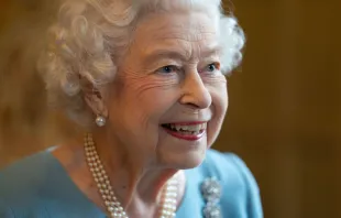 Queen Elizabeth II celebrates the start of the Platinum Jubilee during a reception in the Ballroom of Sandringham House on Feb. 5, 2022, in King's Lynn, England. The Queen came to the throne on Feb. 6, 1952. She died Sept. 8, 2022, at Balmoral Castle in Scotland. Photo Joe Giddens / by WPA Pool/Getty Images