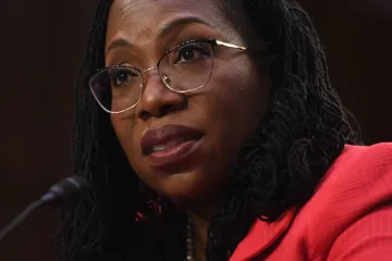 GETTY Judge Ketanji Brown Jackson testifies on her nomination to become an Associate Justice of the US Supreme Court during a Senate Judiciary Committee confirmation hearing on Capitol Hill in Washington, DC, on March 22, 2022.