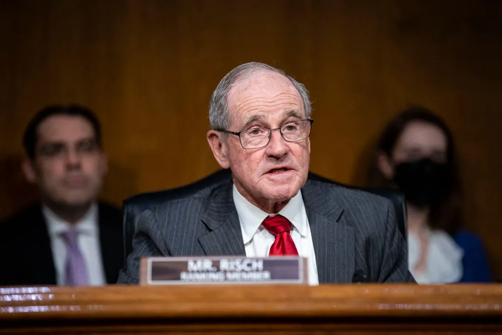 U.S. Sen. Jim Risch, R-Idaho, speaks during a Senate Foreign Relations Committee hearing in Washington, D.C., on April 26, 2022. Risch is the primary sponsor of the American Values Act.?w=200&h=150