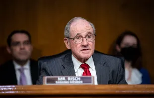 U.S. Sen. Jim Risch, R-Idaho, speaks during a Senate Foreign Relations Committee hearing in Washington, D.C., on April 26, 2022. Risch is the primary sponsor of the American Values Act. Photo by AL DRAGO/POOL/AFP via Getty Images