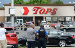 olice on scene at a Tops Friendly Market on May 14, 2022 in Buffalo, New York. According to reports, at least 10 people were killed after a mass shooting at the store with the shooter in police custody. John Normile/Getty Images