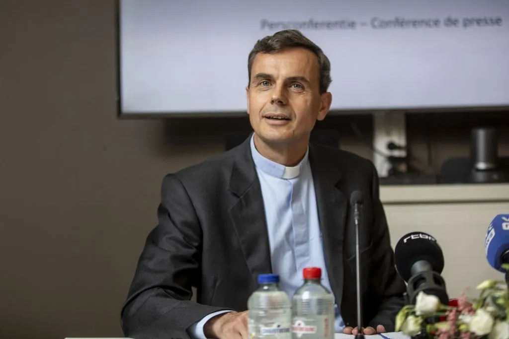 Archbishop-elect Luc Terlinden speaks at a press conference to present the new archbishop for Mechelen-Brussels, Thursday, June 22, 2023.?w=200&h=150