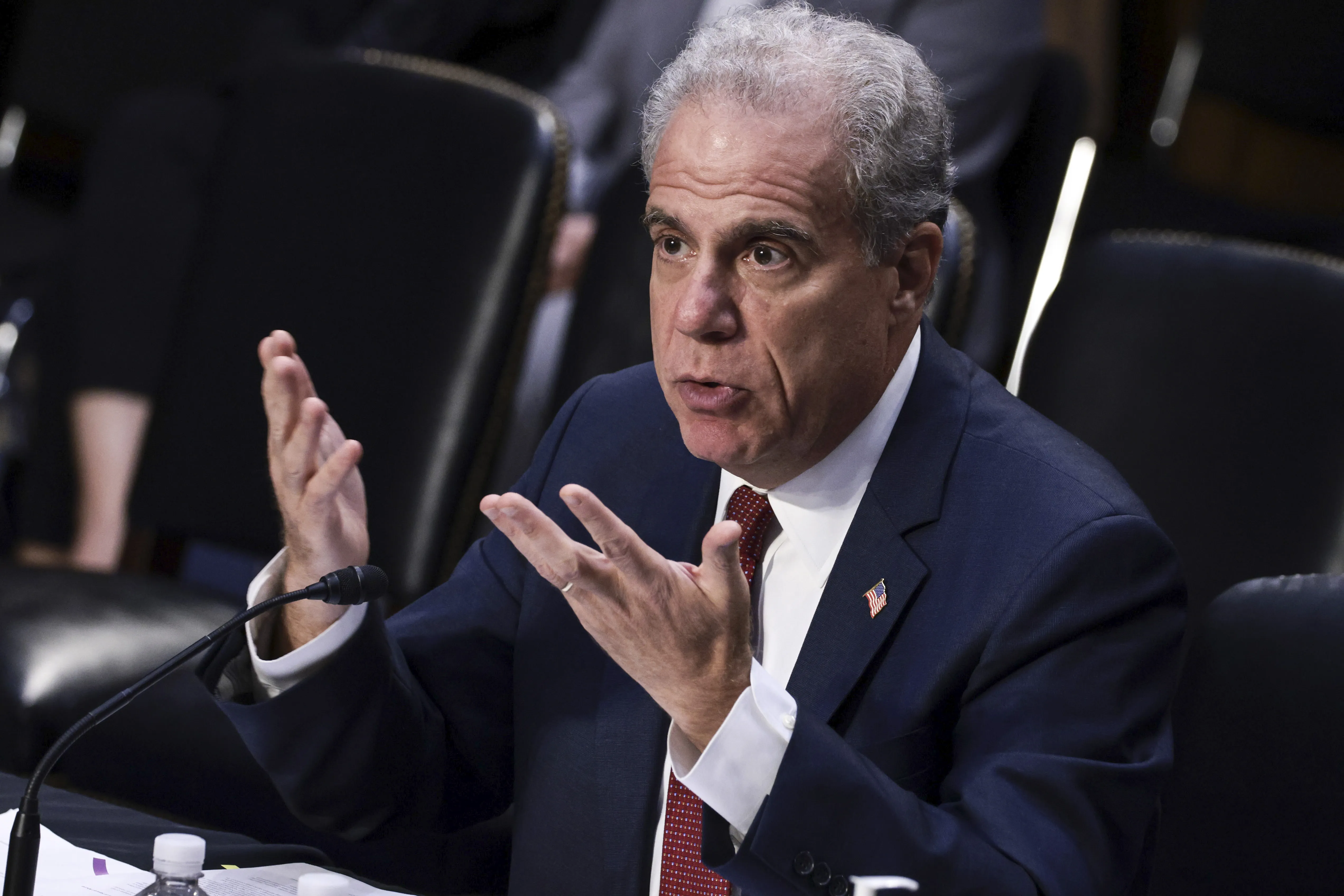 Department of Justice Inspector General Michael Horowitz speaks during a Senate Judiciary hearing on Capitol Hill on Sept. 15, 2021, in Washington, D.C.?w=200&h=150