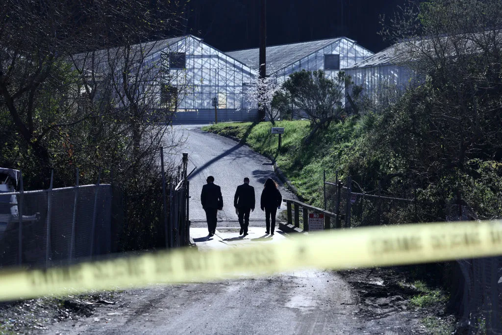 FBI agents arrive at a farm on Jan. 24, 2023, where a mass shooting occurred in Half Moon Bay, California, the day before. Seven people were killed at two separate farm locations that were only a few miles apart. The suspect, Chunli Zhao, was taken into custody a few hours later without incident.?w=200&h=150