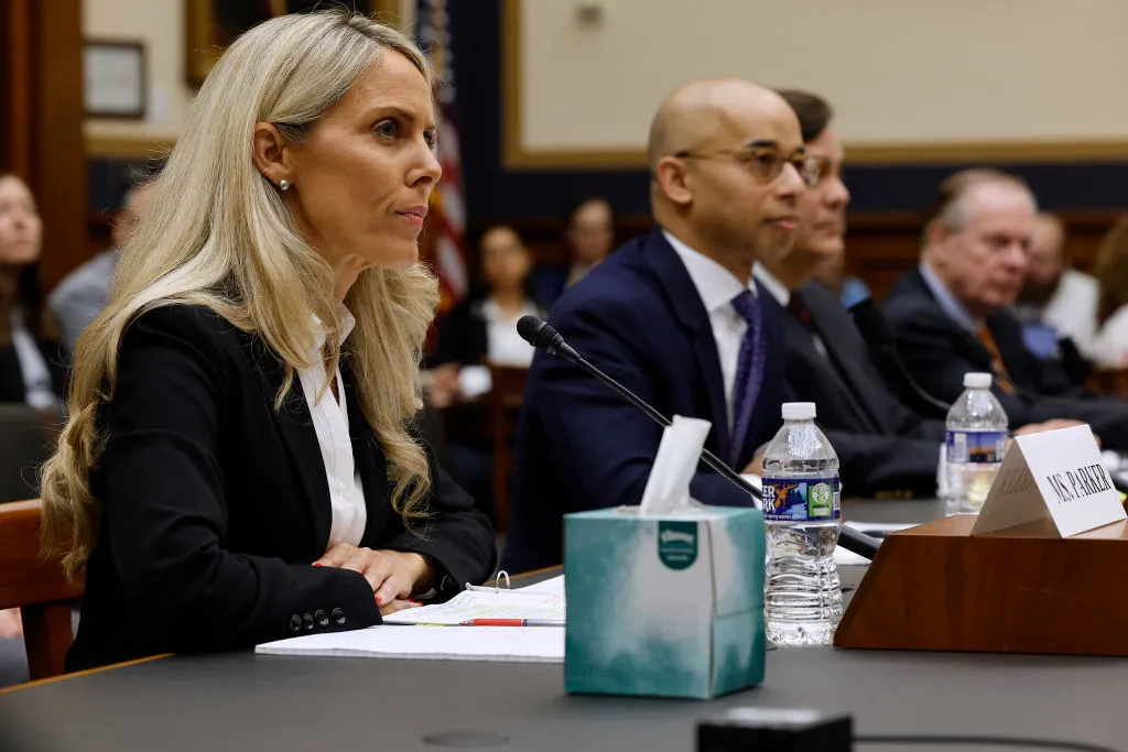 Former Federal Bureau of Investigation agent Nicole Parker (left) testifies during the first hearing of the Weaponization of the Federal Government Subcommittee in the Rayburn House Office Building on Capitol Hill on Feb. 9, 2023, in Washington, D.C.?w=200&h=150