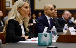 Former Federal Bureau of Investigation agent Nicole Parker (left) testifies during the first hearing of the Weaponization of the Federal Government Subcommittee in the Rayburn House Office Building on Capitol Hill on Feb. 9, 2023, in Washington, D.C. Photo by Chip Somodevilla/Getty Images