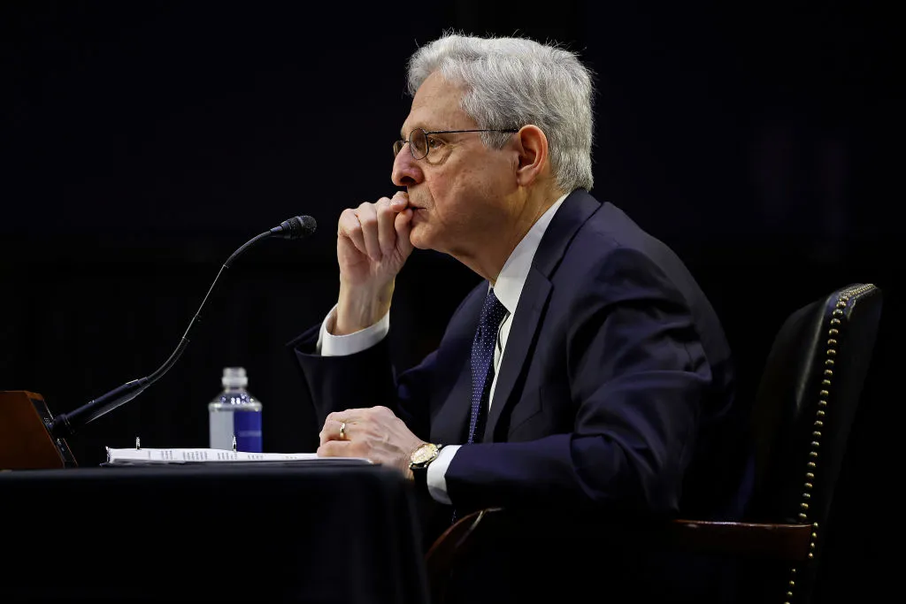 U.S. Attorney General Merrick Garland testifies before the Senate Judiciary Committee in the Hart Senate Office Building on Capitol Hill on March 1, 2023, in Washington, D.C.?w=200&h=150