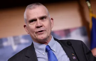 Rep. Matt Rosendale, R-Montana, speaks at a press conference on the debt limit and the Freedom Caucus's plan for spending reduction at the U.S. Capitol on March 28, 2023, in Washington, D.C. Credit: Kevin Dietsch/Getty Images