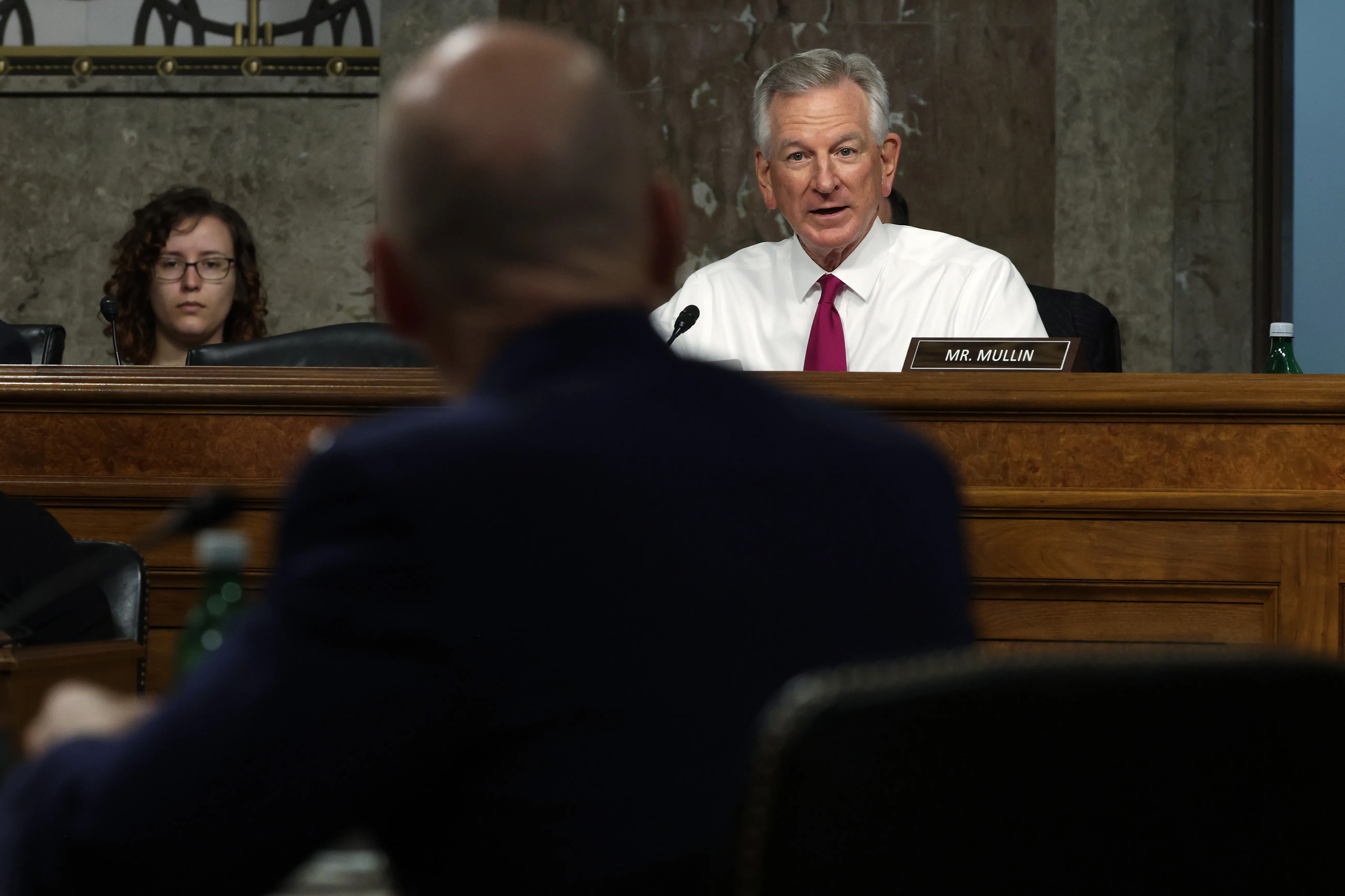 U.S. Sen. Tommy Tuberville, R-Alabama, speaks during a hearing to examine the nomination of USAF General David Allvin for reappointment to the grade of general and to be Chief of Staff of the Air Force on Sept. 12, 2023 at Dirksen Senate Office Building on Capitol Hill in Washington, D.C.?w=200&h=150