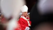 Archbishop of San Francisco Salvatore Cordileone attends the Mass and imposition of the pallium upon new metropolitan archbishops held by Pope Francis for the feast of Saints Peter and Paul at Vatican Basilica, June 29, 2013.