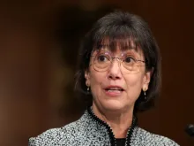 Monica Bertagnolli testifies during her Senate Health, Education, Labor, and Pensions Committee confirmation hearing to be the next Director of the National Institutes of Health (NIH) at the Dirksen Senate Office Building on Oct. 18, 2023, in Washington, D.C.