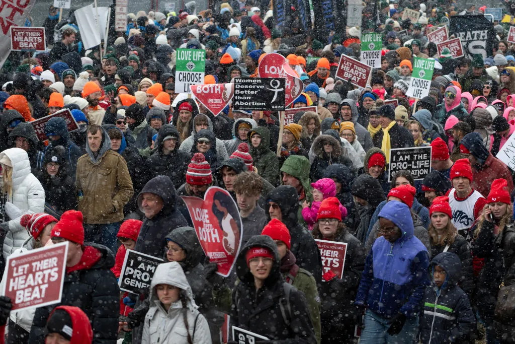 Thousands participate in the March For Life in Washington, D.C., on Jan. 19, 2024.?w=200&h=150