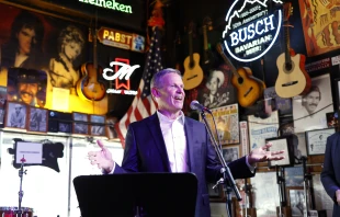 Tennessee Gov. Bill Lee speaks during the signing of the ELVIS Act to Protect Voice & Likeness in Age of AI event at Robert’s Western World on March 21, 2024, in Nashville, Tennessee. Credit: Jason Kempin/Getty Images for Human Artistry Campaign
