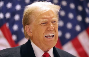 Former President Donald Trump speaks during a press conference at 40 Wall Street on March 25, 2024, in New York City. Credit: Michael M. Santiago/Getty Images